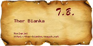 Ther Bianka névjegykártya