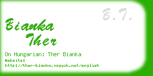 bianka ther business card